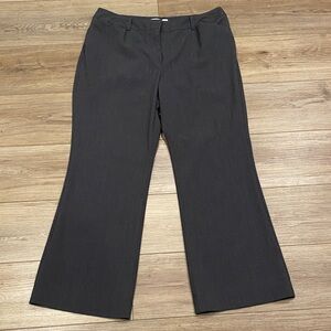 Chico's Gray Wide Leg Trousers Pants 1.5 Short 10